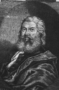 Portrait of Balthazar Permoser, engraving