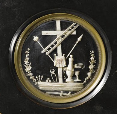 Instruments of the Passion, late 18th-early 19th century, overall 15 cm x 15cm