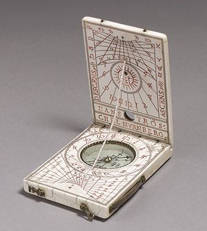Portable Diptych Sundial, ca. 1598 (view 1)